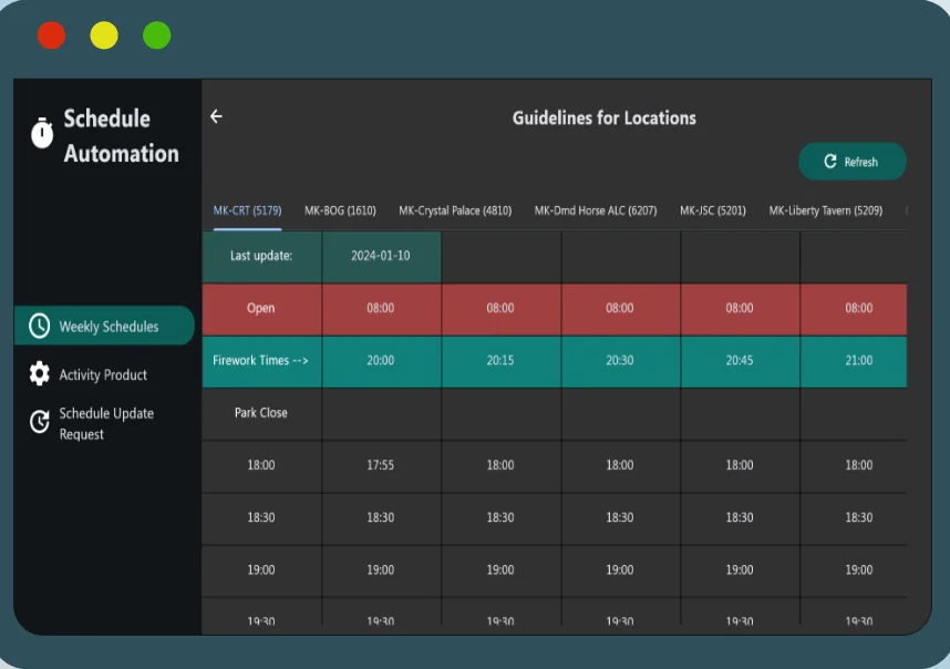 Schedule Automation System