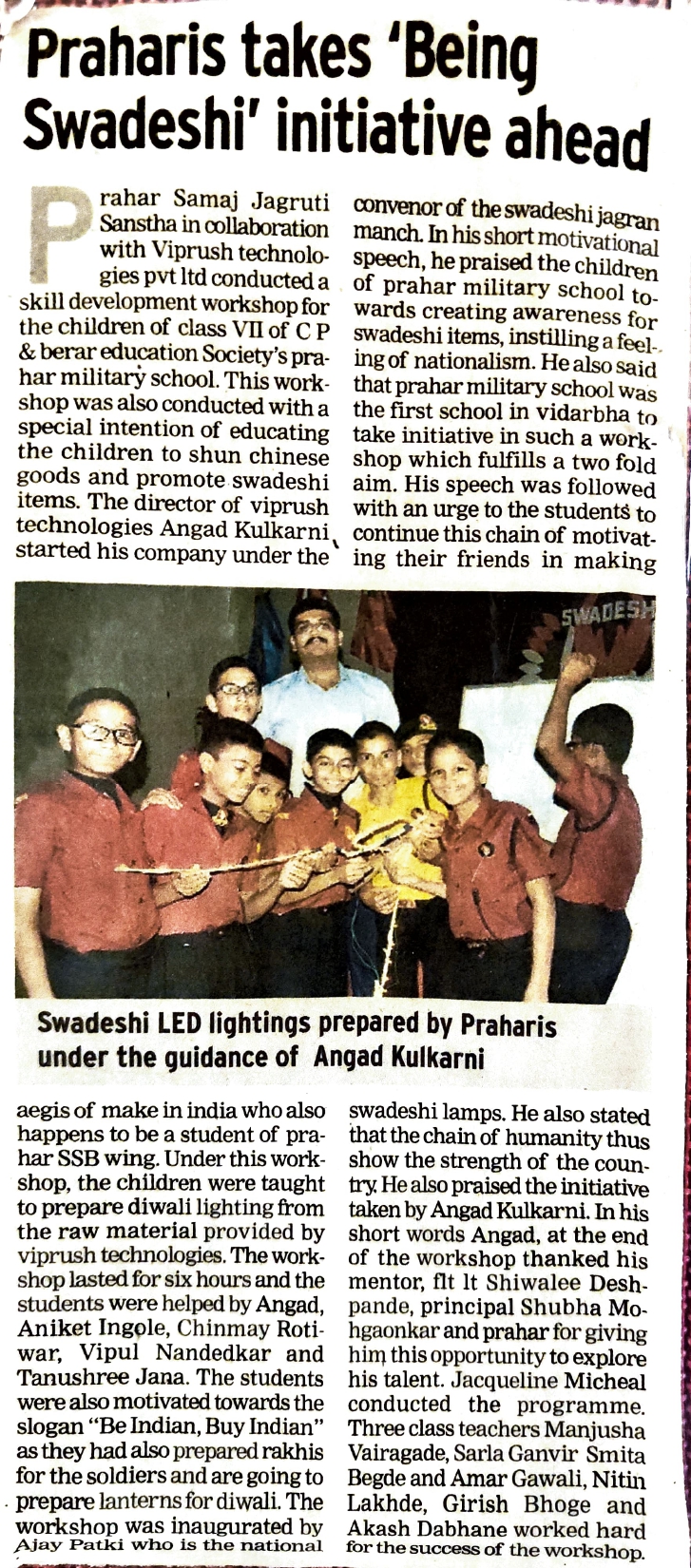 Praharis takes 'Being Swadeshi' initiative ahead